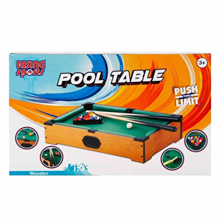 CEYLAN ADAM   Rising Sports Ahşap Masaüstü Bilardo