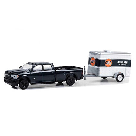 CEYLAN ADAM   Greenlight 1/64 2023 Ram 2500 With Small Cargo Trailer Model Araba