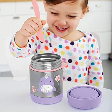 CEYLAN ADAM  Skip Hop Zoo Paslanmaz Çelik Termos 325 ml Narwhal