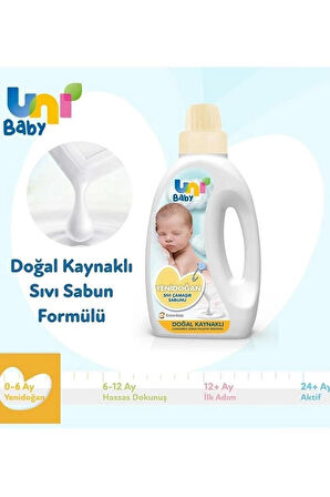 CEYLAN ADAM   Uni Baby Yenidoğan Sıvı Çamaşır Sabunu 1500 ml