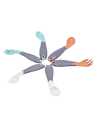 CEYLAN ADAM     Açılı Mama Kaşık Çatal Takımı 703 Yeşil