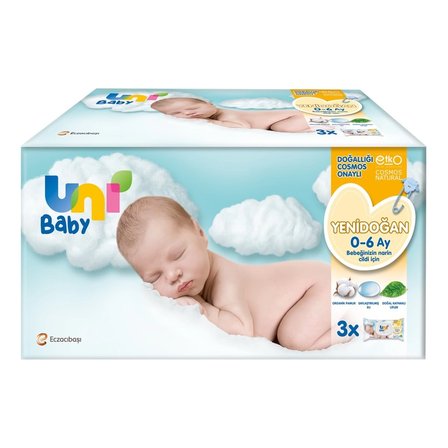 Mey İthalat®   Yenidoğan Islak Havlu Mendil 3Lü 120 Yaprak