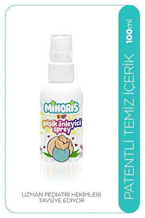 CEYLAN ADAM   Minoris Baby Organik Pişik Önleyici Sprey 100ml