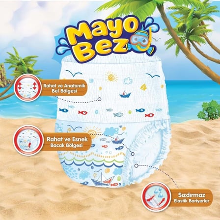Mey İthalat®   Mayo Bez 4-5 Beden 9-15 Kg 11 Adet