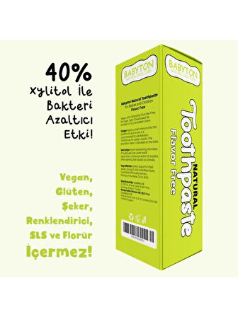 CEYLAN ADAM   Babyton Organik Doğal Natural Diş Macunu 50 Gr