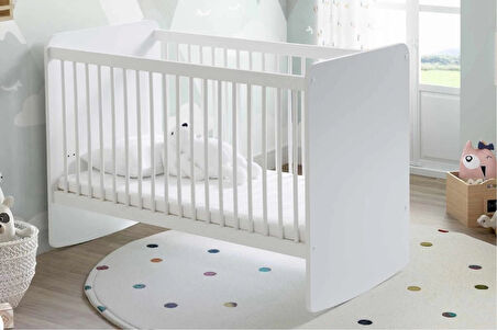CEYLAN ADAM   Babywhen Pratik Kademeli Sallanır Beşik 60x120 Beyaz