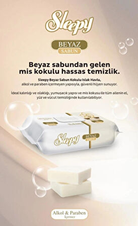 CEYLAN ADAM    Beyaz Sabun Kokulu Islak Havlu Mendil 90 Adet