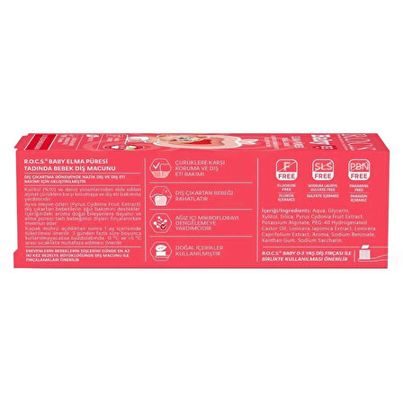 CEYLAN ADAM    .Baby Diş Macunu 35ml 0-3 Yaş Elma