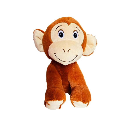 CEYLAN ADAM   1438 Mika Maymun 30 cm Kahverengi -Selay Oyuncak