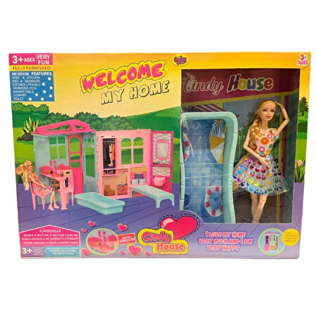 CEYLAN ADAM   Oydaş Cindy House Bebekli Oyun Evi 02617