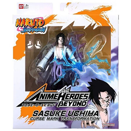 CEYLAN ADAM   Bandai Anime Heroes Naruto Sasuke Uchiha Figür ve Aksesuar Seti 16 cm