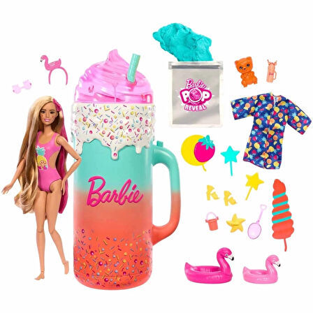 CEYLAN ADAM   Barbie Pop Reveal Sürpriz Bardak Oyun Seti HRK57