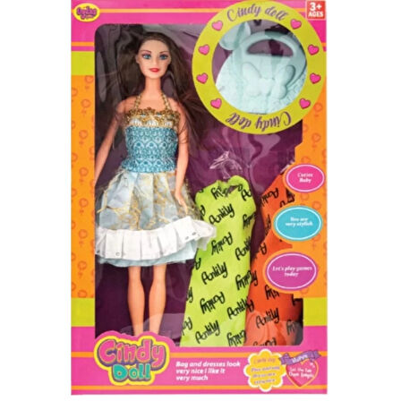 CEYLAN ADAM  Oydaş Anlily Çantalı Yedek Elbiseli Bebek 2281