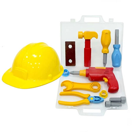 CEYLAN ADAM  Minik Usta Çantalı Baretli Tamir Seti