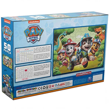 CEYLAN ADAM   Paw Patrol 50 Parça Puzzle