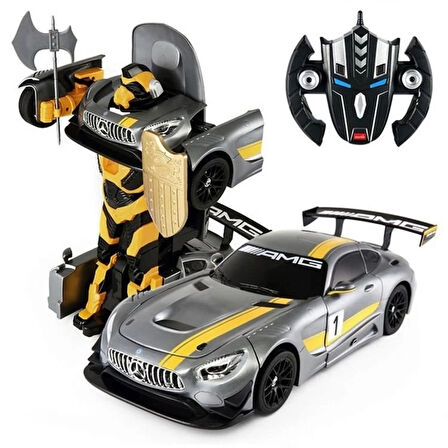 CEYLAN ADAM   Rastar Robota Dönüşen Kumandalı Mersedes AMG GT3