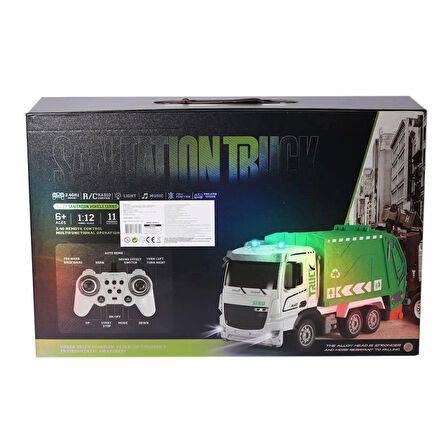 CEYLAN ADAM   HJ8003-1  Metal Kumandalı Çöp Arabası -Gepettoys