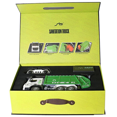 CEYLAN ADAM   HJ8003-1  Metal Kumandalı Çöp Arabası -Gepettoys