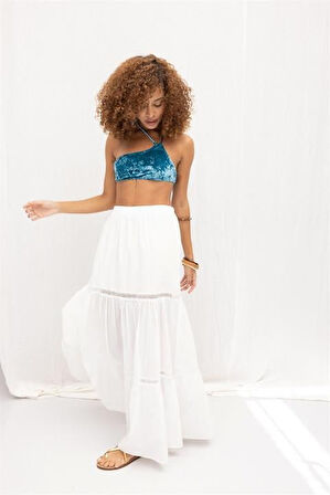 Annie Brode Şerit Detaylı Etek 4036