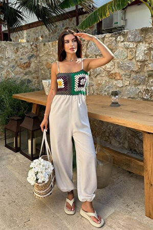 Jasmin Süzüneli Keten Tulum 1280-08