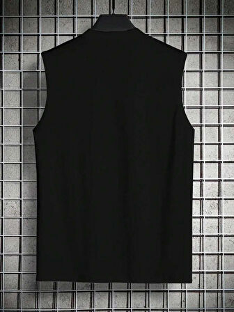 Erkek Sıfır Kol Victory Baskılı Süprem Bluz