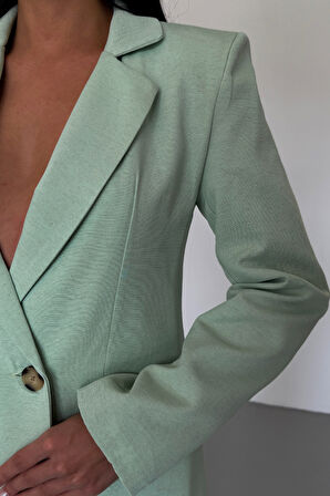 KETEN CEKET - PANTOLON TAKIM - Mint