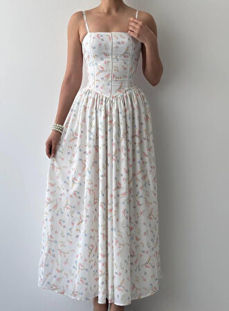 Pars İp Askılı Elbise