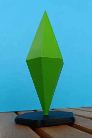 The Sims Plumbob Figürü - Yeşil Ruh Hali İkonu – Dekoratif ve Koleksiyonluk Sims Figür