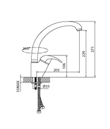 Creavit MF7600 Mutfak Armatürü 