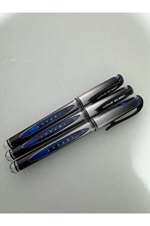 Uni-Ball Roller Kalem Gel Impact 1.0 İmza Kalemi MAVİ (3 ADET)