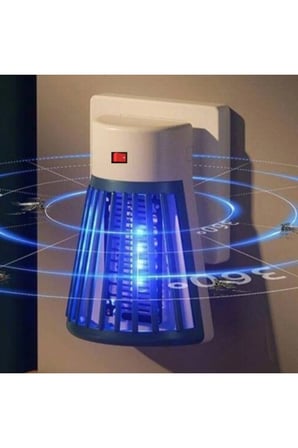 2 Adet Prize Takılan Uv Işık Sinek Ve Böcek Öldürücü Lamba – 1W Düşük Enerji, Sessiz Çalışma, Ev Ofis Insect Killer Bug Zapper