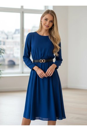 Şık Tokalı Kadın Kahverengi İnce Suni Deri Kemer 2.5cm - Elbise & Pantolon Uyumlu - MFR5004