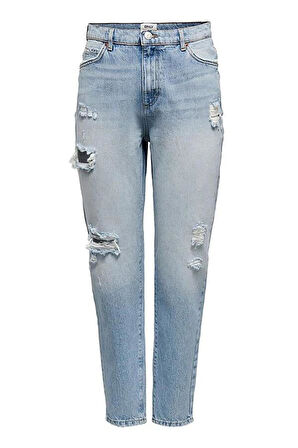 Carrot Fit Yırtık Mom Jean