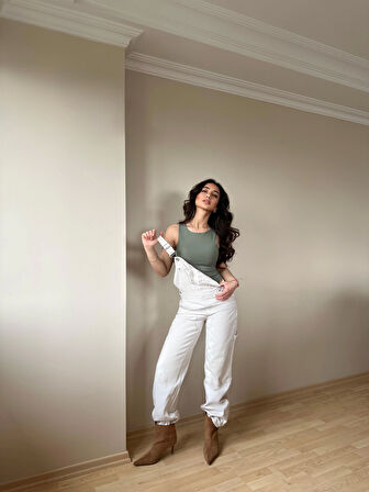 Halter Yaka Antrasit Bodysuit
