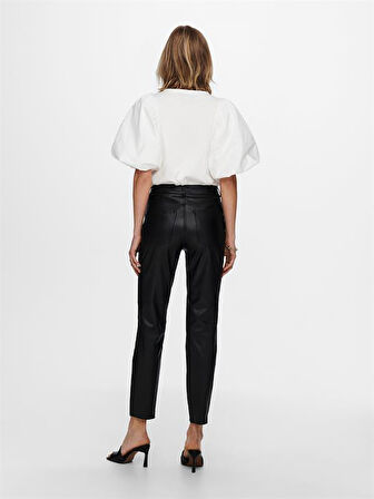 Onlemıly Hw St Ank Faux Leather Pnt Noos Kadın Deri Pantolon