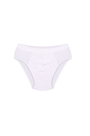 Erkek Pamuk Likralı Slip Beyaz 40132