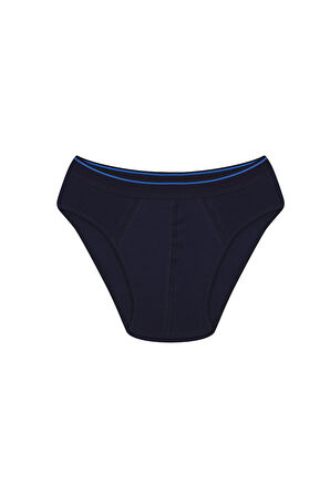 Erkek Pamuk Likralı Slip Lacivert 40132