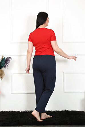 Kadın Pamuklu Büyük Beden Alt Pijama 27472