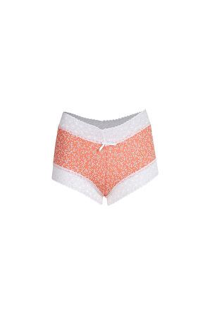 Kadın Pamuklu 2li Boxer Somon 40266