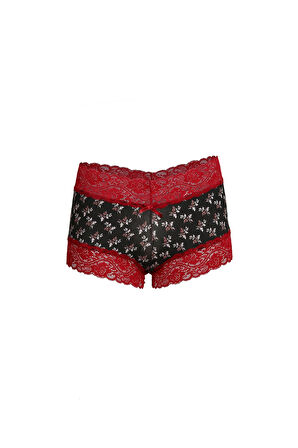 Kadın Pamuklu 2li Boxer Antrasit 40266