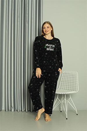 Welsoft Polar Kadın Büyük Beden Pijama Takımı 808043