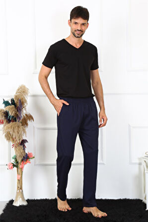 Erkek Pamuk Lacivert Tek Alt Pijama 27495