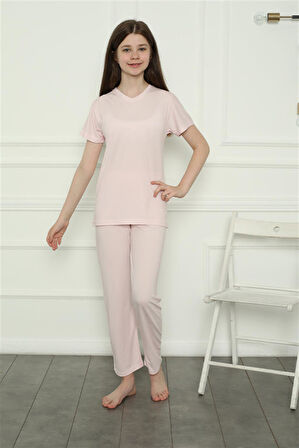 Kız Çocuk Penye Pijama Takım 20400