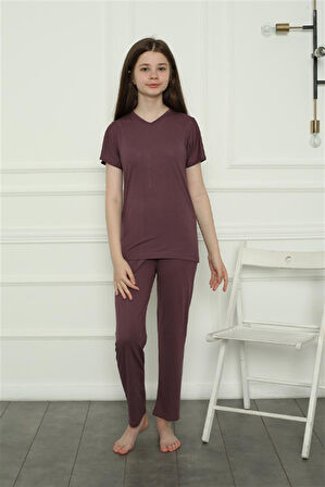 Kız Çocuk Penye Pijama Takım 20399