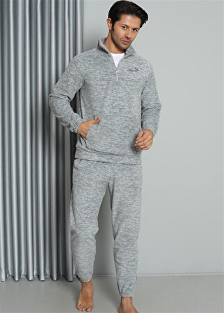 WelSoft Polar Fermuarlı Erkek Pijama Takımı 6840