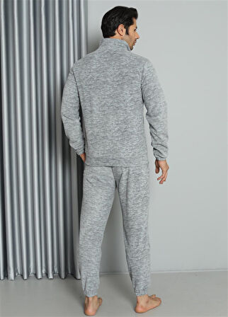 WelSoft Polar Fermuarlı Erkek Pijama Takımı 6840