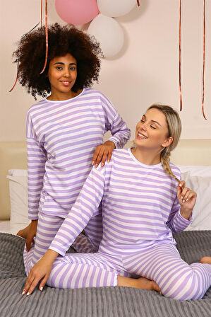 Kadın Uzun Kol Penye Pijama Takım 4175