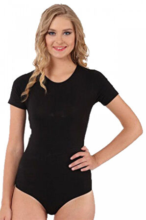 Bayan Kısa Kol Çıtçıtlı Body 242