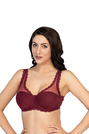 Bordo Mı Emay 172 D Pedli Dantelli Balenli Minimazer