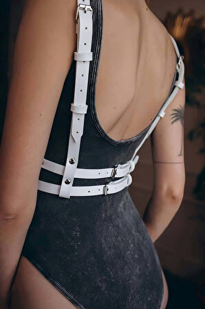 Choker Detaylı Şık Göğüs Kemer - Brf990